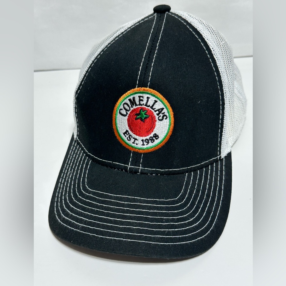 Comella's ST. 1988  Black and White outdoor Cap Trucker Hat “Team meatball” OS